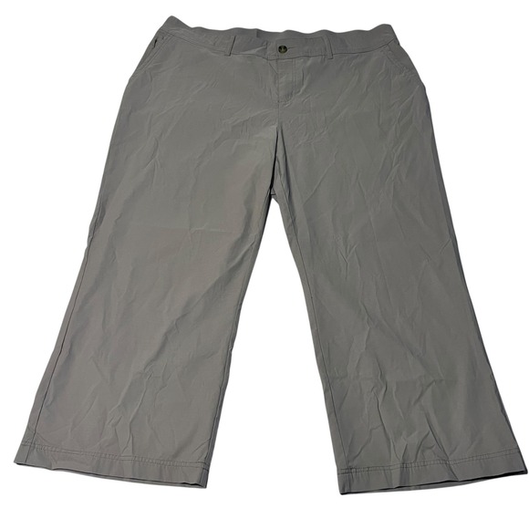 Gerry Weber Pants - Gerry Revive XXL Khaki Stretch Pants Cropped Active‎ Lightweight